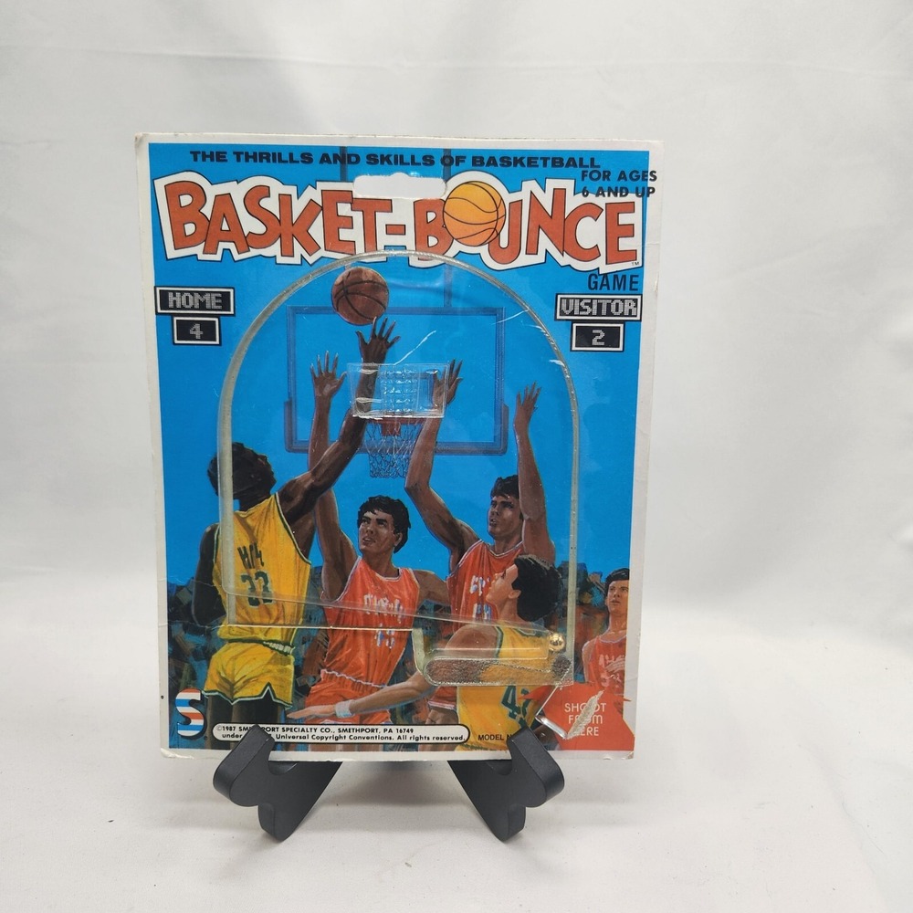 Vintage 1987 Smethport Game‎ Basket-Bounce  Basketball - Card Pinball